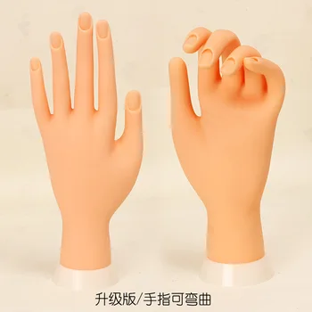 Manicure Prosthetic Hand Rubber Hand Model Block Nail Tip Practice Showing Stand Finger Flexible Exfoliating Scrub Fingernails T
Manicure Prosthetic Hand Rubber Hand Model Block Nail Tip Practice Showing Stand Finger Flexible Exfoliating Scrub Fingernails T