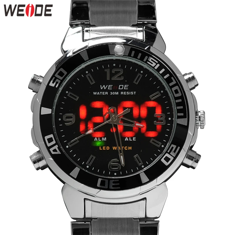 WEIDE Watch Men Relogio Masculino Military Tops Luxury Brand Bussiness Alarm Quartz Analog Digital Display Movement Mens Watches
WEIDE Watch Men Relogio Masculino Military Tops Luxury Brand Bussiness Alarm Quartz Analog Digital Display Movement Mens Watches