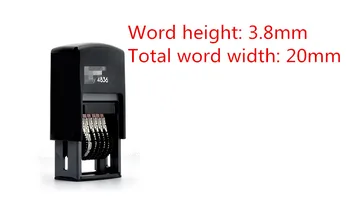 FOR TRODAT 4836 Wheels Rollers 6 Digits Numbering Stamp Light Gray The word height is about 3.8mm 20mm