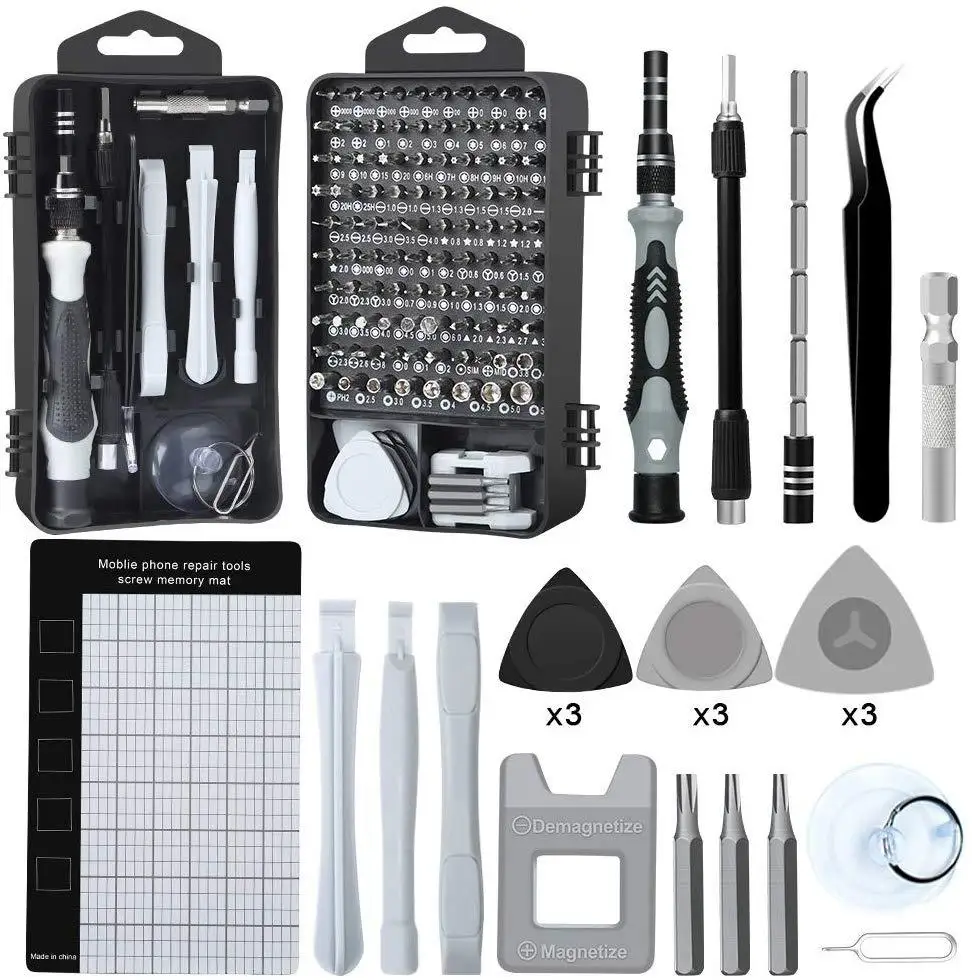 122-in-1 Screwdriver Set Screwdriver Bits Set Multi-Function Precision Mobile Phone Repair Equipment Hand Tool Plum Hexagon
122-in-1 Screwdriver Set Screwdriver Bits Set Multi-Function Precision Mobile Phone Repair Equipment Hand Tool Plum Hexagon
