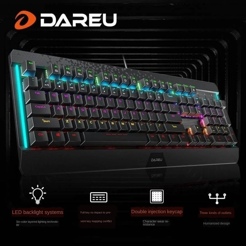 The new mechanical keyboard supports life dustproof and waterproof marquee wired computer eating chicken gaming keyboard
The new mechanical keyboard supports life dustproof and waterproof marquee wired computer eating chicken gaming keyboard