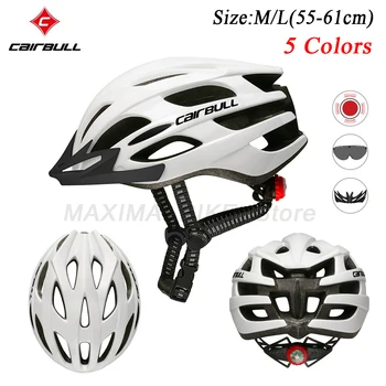 Cairbull New Light Cycling Helmet With Removable Visor Goggles Bike Taillight Intergrally-molded Mountain Road MTB Helmets 226g
Cairbull New Light Cycling Helmet With Removable Visor Goggles Bike Taillight Intergrally-molded Mountain Road MTB Helmets 226g