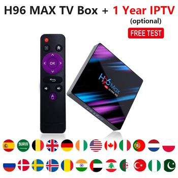 Android TV Box H96 Max 3318 1 year IPTV subscription optional Sports Adult Europe Spain German IPTV Arabic USA 4K IPTV Box
Android TV Box H96 Max 3318 1 year IPTV subscription optional Sports Adult Europe Spain German IPTV Arabic USA 4K IPTV Box