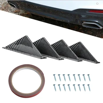 Durable And Practical 4pcs Carbon Fiber Style Car Rear Bumper Diffuser Fin Spoiler Lip Wing Splitter Kit
Durable And Practical 4pcs Carbon Fiber Style Car Rear Bumper Diffuser Fin Spoiler Lip Wing Splitter Kit
