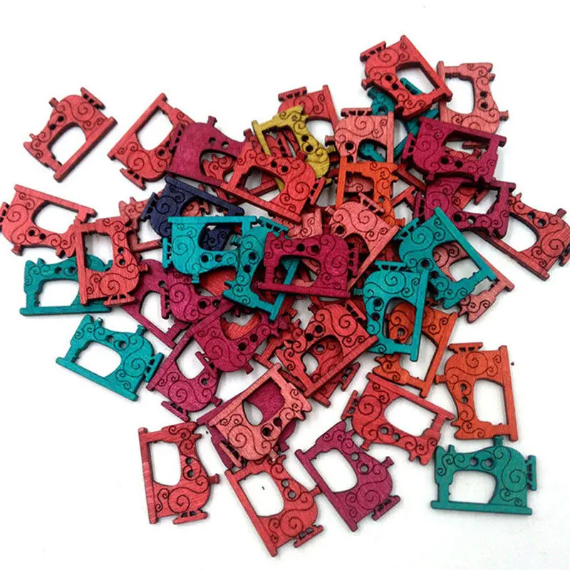 Vintage Sewing Machine Shaped Wooden Buttons Handmade DIY Button Vintage Color Sewing Machine Wooden Button 50Pcs/Pack
Vintage Sewing Machine Shaped Wooden Buttons Handmade DIY Button Vintage Color Sewing Machine Wooden Button 50Pcs/Pack