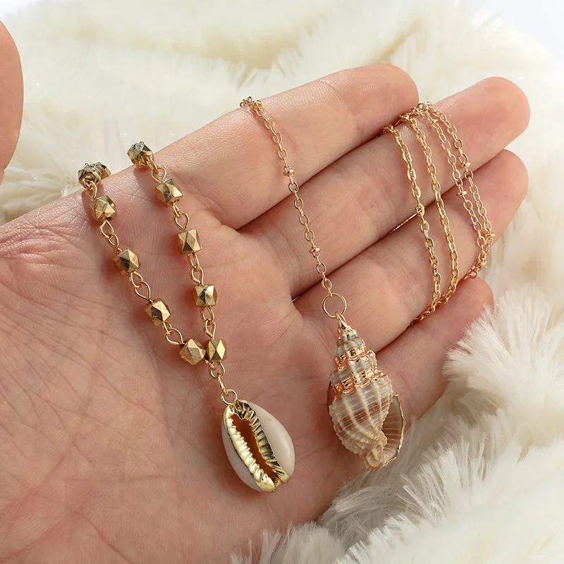 Boho Gold Sell Conch Long Chain Pendant Necklaces for Women Multilayer Choker Necklace Collar Bohemian Summer Beach Jewelry Gift
Boho Gold Sell Conch Long Chain Pendant Necklaces for Women Multilayer Choker Necklace Collar Bohemian Summer Beach Jewelry Gift