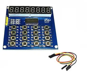 8 Bits LED Digital tube Module Keyboard Scan and Display Module TM1638 MCU diy electronics
8 Bits LED Digital tube Module Keyboard Scan and Display Module TM1638 MCU diy electronics