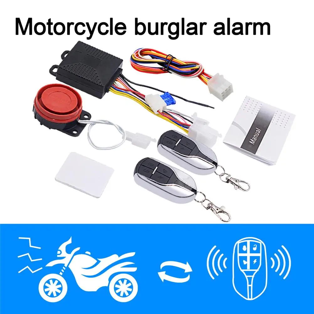 12V Motorcycle Alarm Device Anti-theft Security Alarm Protection Double Remote Control Scooter Safety Motor Bike Alarm System
12V Motorcycle Alarm Device Anti-theft Security Alarm Protection Double Remote Control Scooter Safety Motor Bike Alarm System