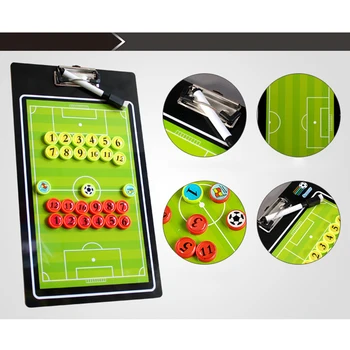 1pc Coaching Board PVC PU Colorful Football Coaching Board Clip Board with Magnetic Number Chess Pieces
1pc Coaching Board PVC PU Colorful Football Coaching Board Clip Board with Magnetic Number Chess Pieces