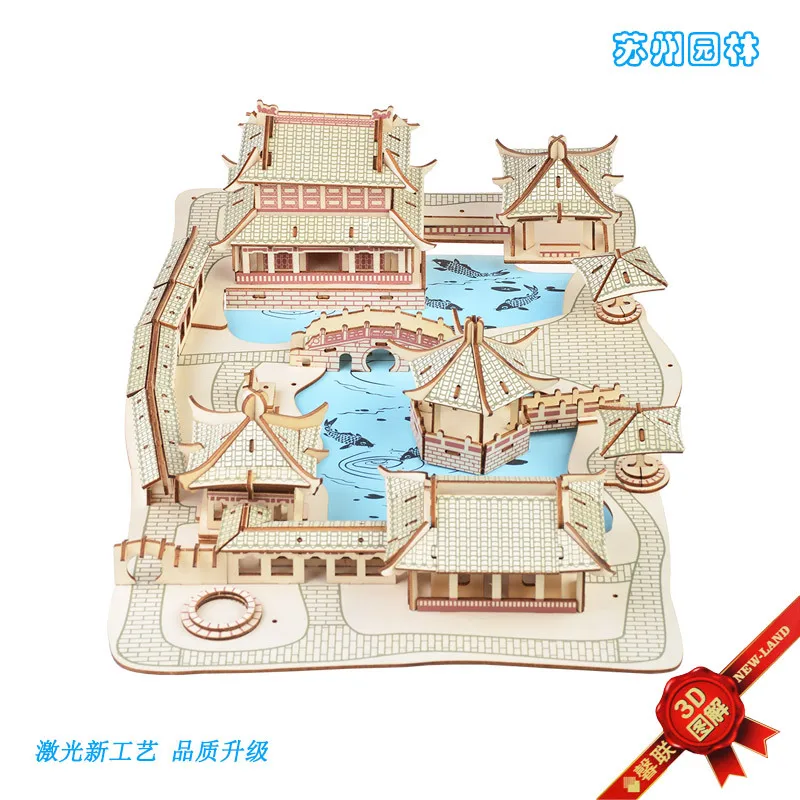 Suzhou Gardens Wooden Architecture Model Adult 3D Assembling Steps Furnishings Wood Children DIY Jigsaw Puzzle
Suzhou Gardens Wooden Architecture Model Adult 3D Assembling Steps Furnishings Wood Children DIY Jigsaw Puzzle