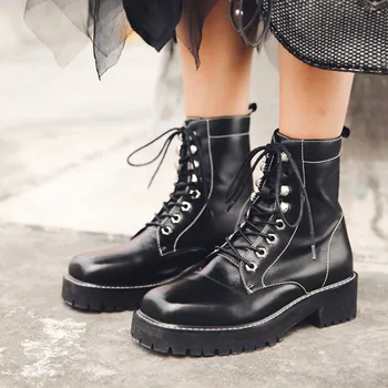PXELENA NEW Women Motorcycle Boots Square Toe Genuine Leather Chunky Heel Punk Goth Riding Knight Boots Lady Shoes Autumn Winter
PXELENA NEW Women Motorcycle Boots Square Toe Genuine Leather Chunky Heel Punk Goth Riding Knight Boots Lady Shoes Autumn Winter