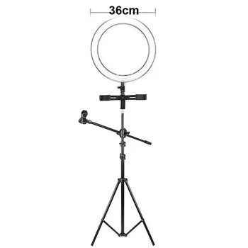 GAX-112C Video Dimmable Makeup LED Selfie Ring Light USB ring lamp Photography Light with Phone Microphone Holder tripod stand
GAX-112C Video Dimmable Makeup LED Selfie Ring Light USB ring lamp Photography Light with Phone Microphone Holder tripod stand