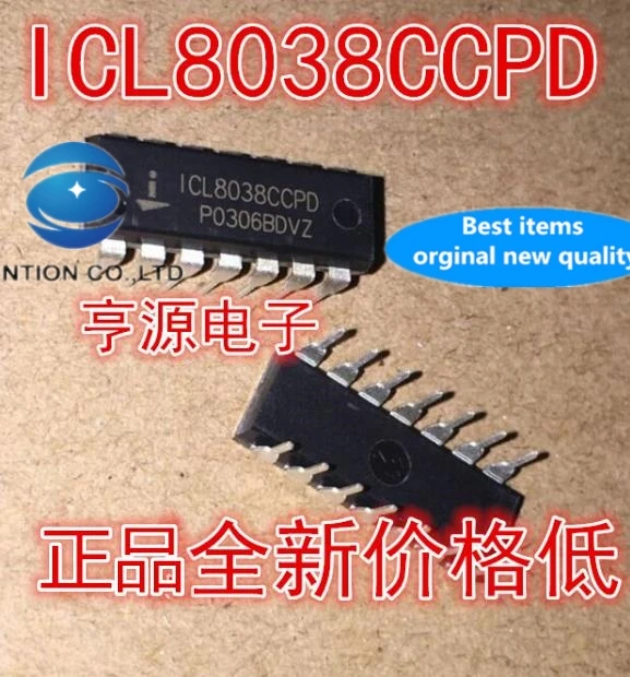 Новинка 100%, оригинальная фотография, генератор сигналов ICL8038 ICL8038CCPD, DIP14 гарантия, прямая фотография, 20 шт.
Новинка 100%, оригинальная фотография, генератор сигналов ICL8038 ICL8038CCPD, DIP14 гарантия, прямая фотография, 20 шт.