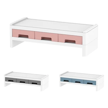Desktop Computer Keyboard Lockers 2 Layers Monitor Stand Computer Monitor Riser Desk Organizers with Drawers
Desktop Computer Keyboard Lockers 2 Layers Monitor Stand Computer Monitor Riser Desk Organizers with Drawers