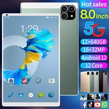 Tablet PC 8 Inch K10 Factory Sales 7800mAh 12 Core12GB RAM 640GB ROM with Keyboard Android Google Play Phone call tablets
Tablet PC 8 Inch K10 Factory Sales 7800mAh 12 Core12GB RAM 640GB ROM with Keyboard Android Google Play Phone call tablets