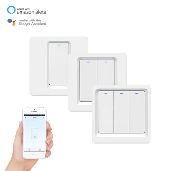 Original WiFi Smart Light Switch Push Button Smart Wireless Switch Key Version Singel/Double Button Remote Touch Control Switch
Original WiFi Smart Light Switch Push Button Smart Wireless Switch Key Version Singel/Double Button Remote Touch Control Switch
