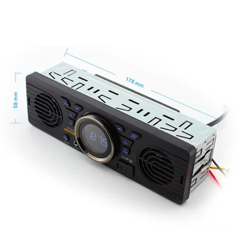 Car Radio Universal 1 din In-dash MP3 Player Built-in Dual Speaker Stereo FM Support Bluetooth Aux USB/ TF Card BT function
Car Radio Universal 1 din In-dash MP3 Player Built-in Dual Speaker Stereo FM Support Bluetooth Aux USB/ TF Card BT function