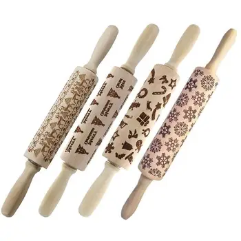 4pcs/lot Christmas Wooden 3D Rolling Pins Embossed, Embossing Rolling Pin Kitchen Tool(14 Inch)
4pcs/lot Christmas Wooden 3D Rolling Pins Embossed, Embossing Rolling Pin Kitchen Tool(14 Inch)