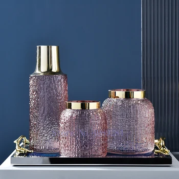 Creative Glass Vase Phnom Penh Pink Flower Arrangement Accessories Modern Home Living Room Hydroponics Transparent Decoration 
Creative Glass Vase Phnom Penh Pink Flower Arrangement Accessories Modern Home Living Room Hydroponics Transparent Decoration