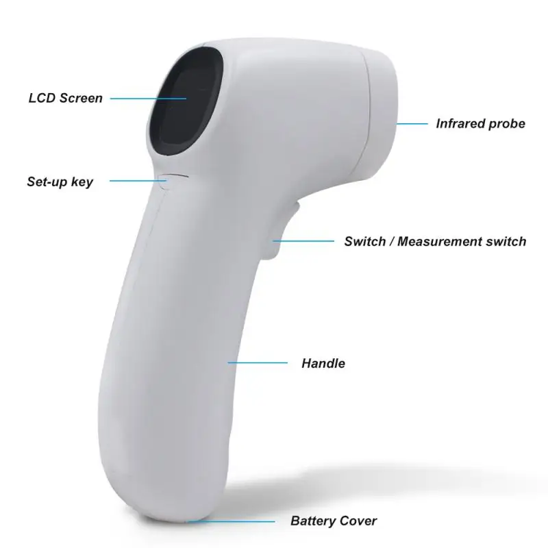 2020 Muti-fuction Digital Thermometer Infrared Forehead Body Thermometer Gun Non-contact Temperature Measurement Device
2020 Muti-fuction Digital Thermometer Infrared Forehead Body Thermometer Gun Non-contact Temperature Measurement Device