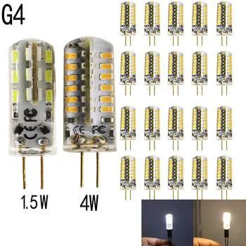G4 1.5W 4W LED Bulb G4 Ampoule Spot 3014 SMD 24 48 LEDs Replace 15W 30W Halogen Bulb Equivalent Beam angle 360 Degree 20pack
G4 1.5W 4W LED Bulb G4 Ampoule Spot 3014 SMD 24 48 LEDs Replace 15W 30W Halogen Bulb Equivalent Beam angle 360 Degree 20pack
