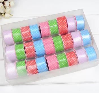 2 yards 2.5cm Printed polka dot Polyester Ribbon for Garment Accessories Decoration Gift Packaging Stuff Handcraft Supplies
2 yards 2.5cm Printed polka dot Polyester Ribbon for Garment Accessories Decoration Gift Packaging Stuff Handcraft Supplies