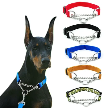 2020 New Multiple Colour Pet Dog Collar Adjustable Collar Puppy Neckerchief with Chain Large Dog Pet Scarf Training Accessories 
2020 New Multiple Colour Pet Dog Collar Adjustable Collar Puppy Neckerchief with Chain Large Dog Pet Scarf Training Accessories