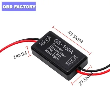 GS-100A Flash Strobe Controller 12V-24V for Motorcycle Stop Signal Flashing Back Rear Brake Stop Light Lamp Car Accessories
GS-100A Flash Strobe Controller 12V-24V for Motorcycle Stop Signal Flashing Back Rear Brake Stop Light Lamp Car Accessories