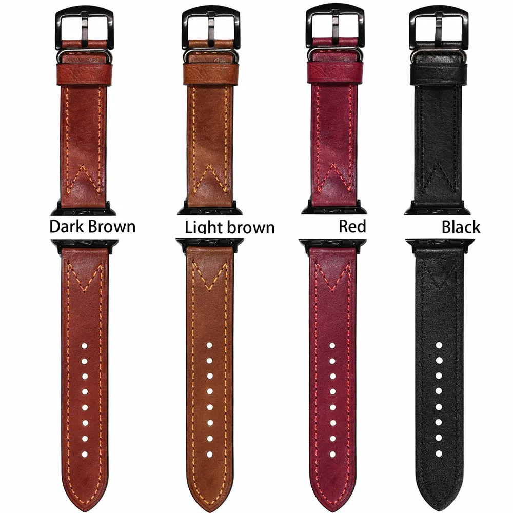Watch Strap For Apple Watch Series 1 2 3 4 5 bracelet Leather strap Replacement wristband for i watch smart wearable accessories
Watch Strap For Apple Watch Series 1 2 3 4 5 bracelet Leather strap Replacement wristband for i watch smart wearable accessories