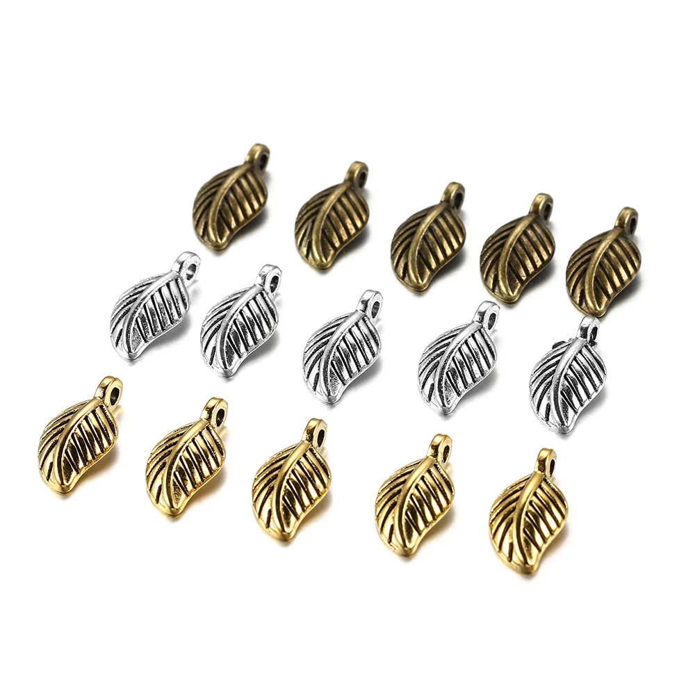 60pcs 15x7mm Alloy Leaves Shape Antique Pendant Charms Necklace Bracelet Earring DIY For Jewelry Making Accessories Supplies 60pcs 15x7mm Alloy Leaves Shape Antique Pendant Charms Necklace Bracelet Earring DIY For Jewelry Making Accessories Supplies