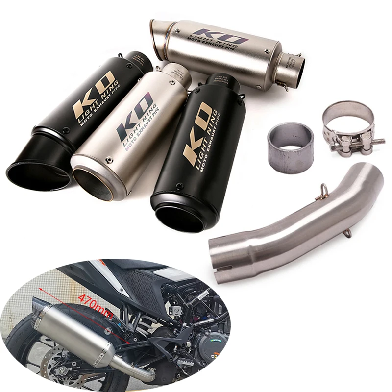 Motorcycle Mid Pipe Slip On 51mm Muffler DB Killer Reserve Catalyst for Duke 390 250 Adventure 2020 2021 Duke 390 250 RC390 2021
Motorcycle Mid Pipe Slip On 51mm Muffler DB Killer Reserve Catalyst for Duke 390 250 Adventure 2020 2021 Duke 390 250 RC390 2021