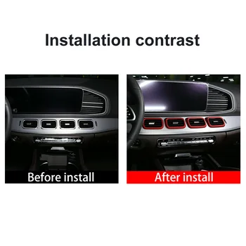 Red A/C Vent Cover Console Vent Cover Accessory Parts ABS For Benz GLE W167 GLS X16 2019 2020
Red A/C Vent Cover Console Vent Cover Accessory Parts ABS For Benz GLE W167 GLS X16 2019 2020