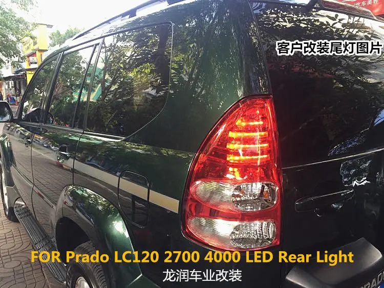 Car tail light assembly FOR Toyota Prado LC120 2700 4000 2003-2009 Tail light base modified LED tail light
Car tail light assembly FOR Toyota Prado LC120 2700 4000 2003-2009 Tail light base modified LED tail light