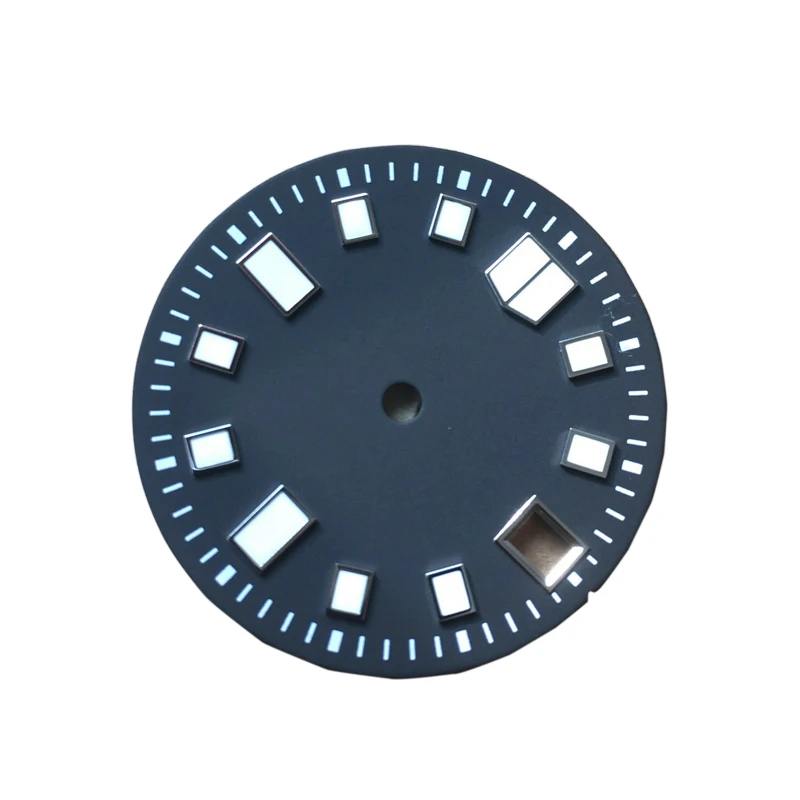 28 5 мм диаметр циферблата часов для SKX007 6105 дайвер часы мод 7S26 NH35 движение 2