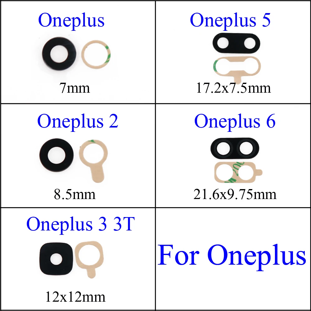YuXi Rear back camera glass lens for Oneplus 1 2 3 3T A3000 A3003 5 A5000 5T A5010 6 6T A6000 A6003 A6010 with sticker
YuXi Rear back camera glass lens for Oneplus 1 2 3 3T A3000 A3003 5 A5000 5T A5010 6 6T A6000 A6003 A6010 with sticker
