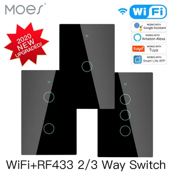 Smart Glass Panel Switch Smart Life/Tuya App Multi-Control Association, Voice Control with Alexa,Google Home,1/2/3 Gang Black
Smart Glass Panel Switch Smart Life/Tuya App Multi-Control Association, Voice Control with Alexa,Google Home,1/2/3 Gang Black
