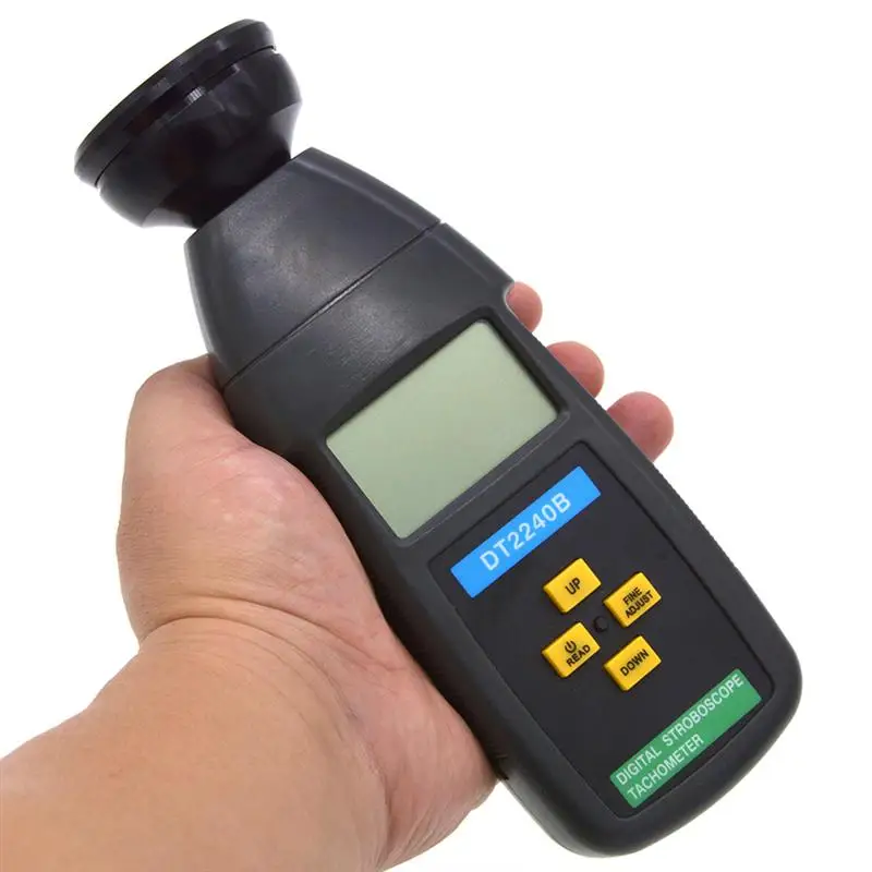 WINOMO DT2240B Digital LCD Non-Contact Flash Stroboscope Tachometer Photoelectric Speedometer Tester 60~40000RPM Without Battery
WINOMO DT2240B Digital LCD Non-Contact Flash Stroboscope Tachometer Photoelectric Speedometer Tester 60~40000RPM Without Battery