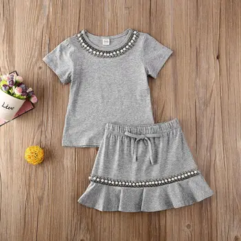 US Girls Baby Kids Tops T-Shirt+Ruffles Skirts Summer Outfits Set Dresses Summer 
US Girls Baby Kids Tops T-Shirt+Ruffles Skirts Summer Outfits Set Dresses Summer