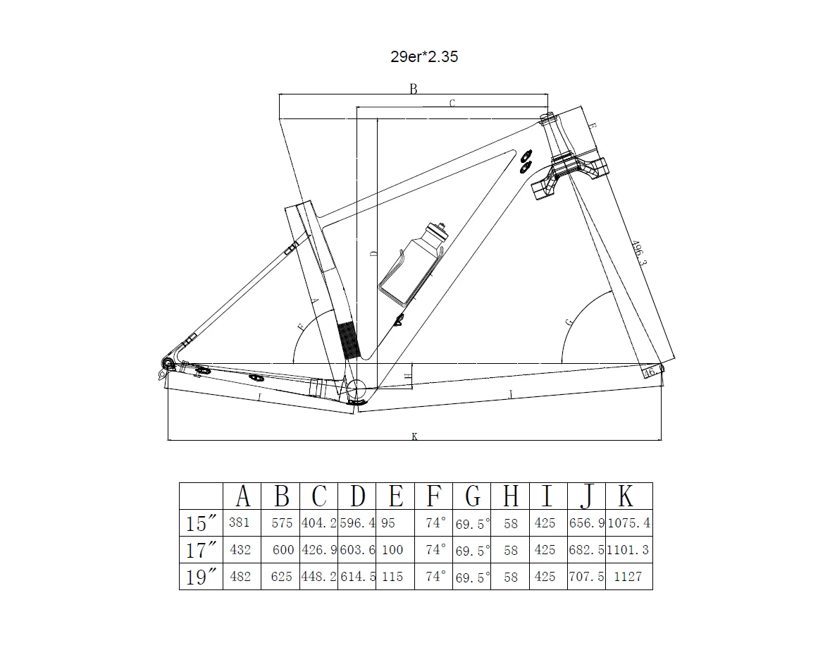 Cheap 2019 super light FM199 carbon Mountain Bicycle Frame 29er Boost 29er plus  BB92 with 29er*2.35 tire 0