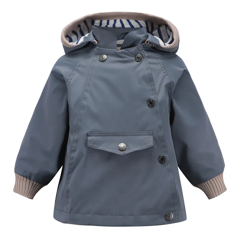 

Baby and Girls Boys Waterpoof Lined Hooded Zip Jackets School Kids Track Coat Child Outfit Tops Windbreaker 2-11 Yr