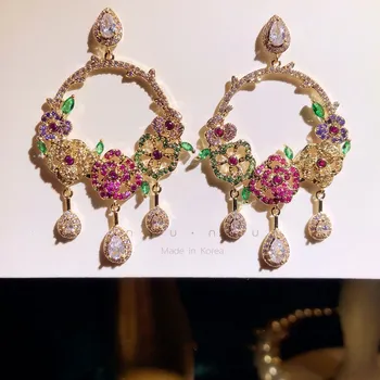 S925 SILVER NEEDLES DROP EARRINGS FOR WOMEN ROMANTIC ROSE FLOWER CUBIC ZIRCONIA TEMPERAMENT SWEET EARDROP EARRING FINE JEWELRY
S925 SILVER NEEDLES DROP EARRINGS FOR WOMEN ROMANTIC ROSE FLOWER CUBIC ZIRCONIA TEMPERAMENT SWEET EARDROP EARRING FINE JEWELRY