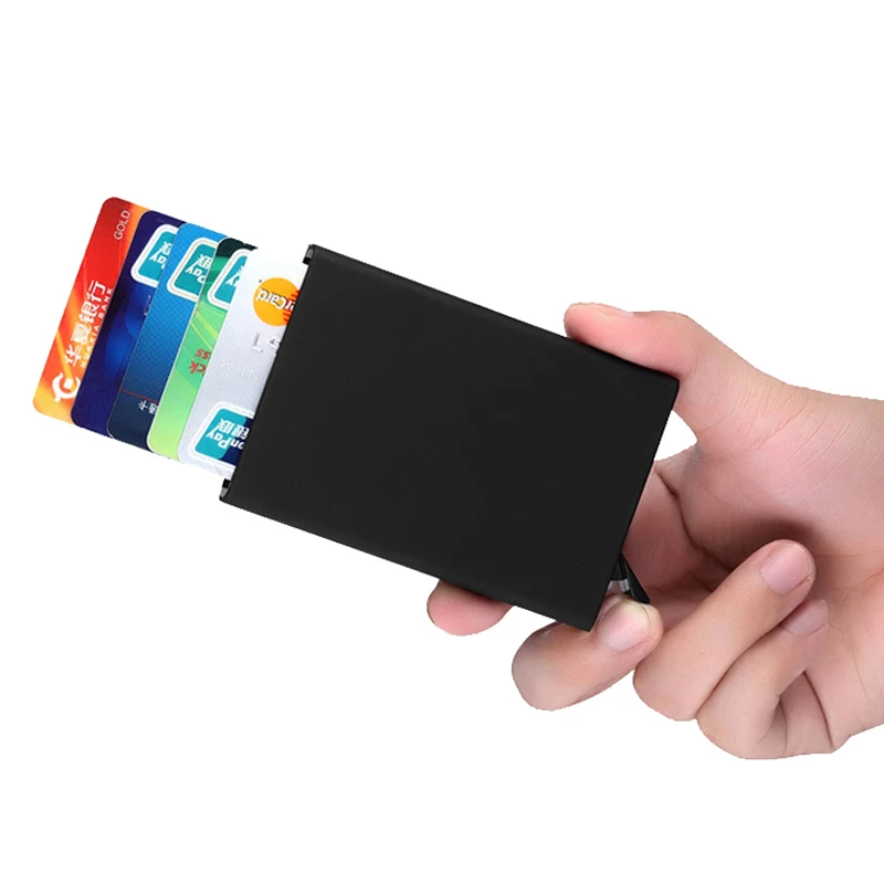 6-color RFID Metal Passes Holder Credit Card Box Stainless Steel Automatic Business Holder NFC Shielding Cards Case BAG1041
6-color RFID Metal Passes Holder Credit Card Box Stainless Steel Automatic Business Holder NFC Shielding Cards Case BAG1041
