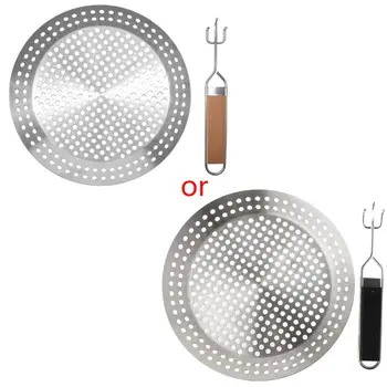 Round Round Leak Hole Barbecue Tray Drying Net Rack Removable Filter Oil Placement Plate Barbecue Tool Stainless Steel Roast
Round Round Leak Hole Barbecue Tray Drying Net Rack Removable Filter Oil Placement Plate Barbecue Tool Stainless Steel Roast