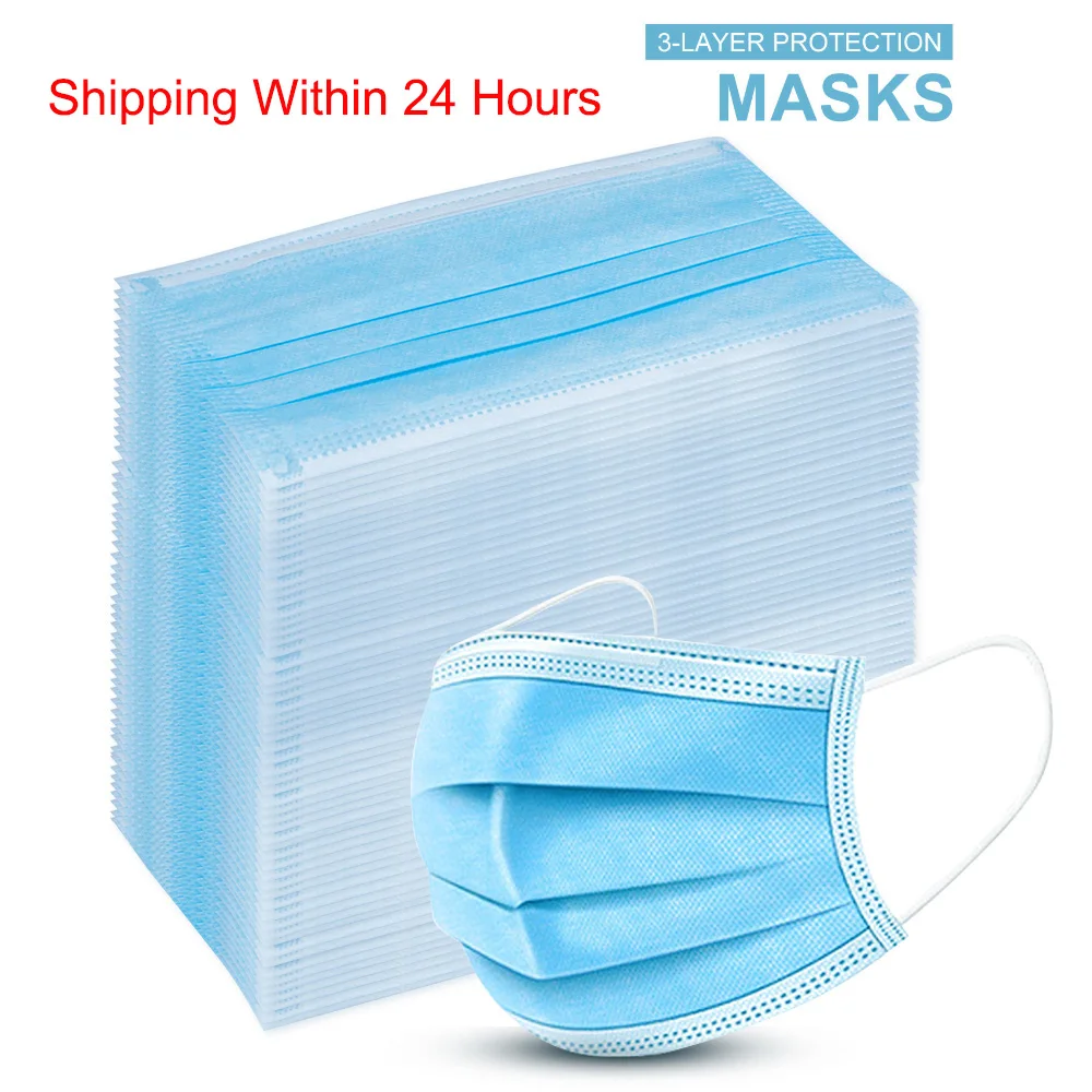 Cover Dustproof Protective Mask Disposable Face Masks 3 Layer Filtering Nonwove Mouth Mask Dustproof Anti-Haze Fog PM2.5 Mask
Cover Dustproof Protective Mask Disposable Face Masks 3 Layer Filtering Nonwove Mouth Mask Dustproof Anti-Haze Fog PM2.5 Mask