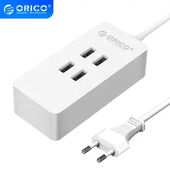ORICO Travel USB Charger 4 Port Mini Smart charger 5V2.4A Max Output 20W for Moible iphones Tablets Pad Charging Dock Station
ORICO Travel USB Charger 4 Port Mini Smart charger 5V2.4A Max Output 20W for Moible iphones Tablets Pad Charging Dock Station