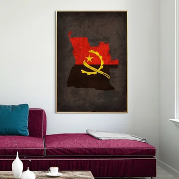Country Flag Maps Poster Angola Country Flag Map Canvas Print Home Decor Wall Art Decor No Frame
Country Flag Maps Poster Angola Country Flag Map Canvas Print Home Decor Wall Art Decor No Frame