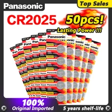 PANASONIC 50Pcs 3V Button Coin Cell Lithium Battery CR2025 LM2025 BR2025 DL2025 KCR2025 For LED Lights Toys Watches
PANASONIC 50Pcs 3V Button Coin Cell Lithium Battery CR2025 LM2025 BR2025 DL2025 KCR2025 For LED Lights Toys Watches