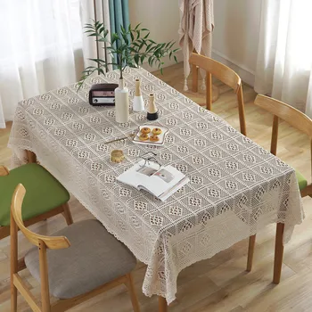Elegant Cutout Crochet Tassel Tablecloth Rectangle/Round Retro Dining Table Cloth Art Photography Props Desk Decor Cover Mat 1PC
Elegant Cutout Crochet Tassel Tablecloth Rectangle/Round Retro Dining Table Cloth Art Photography Props Desk Decor Cover Mat 1PC