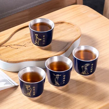 Teacup Ceramic Teacup Gilt Silver Cup Master Cup Jianzhan Kung Fu Teacup Teacup Personal Cup 
Teacup Ceramic Teacup Gilt Silver Cup Master Cup Jianzhan Kung Fu Teacup Teacup Personal Cup