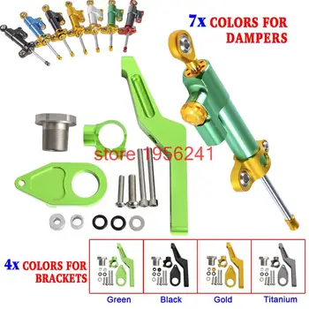 Motorcycle CNC Steering Damper Stabilizer With Bracket Mounting For Kawasaki Ninja ZX-6R ZX6R ZX 6R / ABS ZX636 2013-2016
Motorcycle CNC Steering Damper Stabilizer With Bracket Mounting For Kawasaki Ninja ZX-6R ZX6R ZX 6R / ABS ZX636 2013-2016